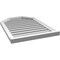 Ekena Millwork Octagonal Top Surface Mount PVC Gable Vent w/ 2"W x 2"P Brickmould Sill Frame, 24"W x 34"H GVPOT24X3403SF - alternate 3